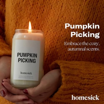 Homesick Pumpkin Picking Candle for Cozy Autumn Vibes