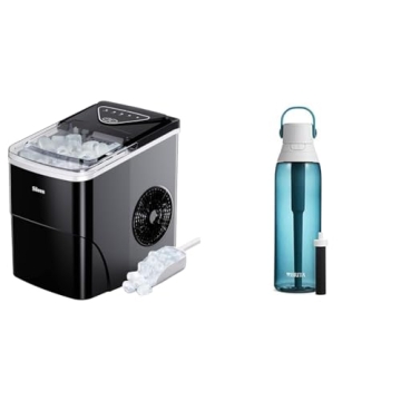 Silonn Ice Maker & Brita Bottle - Fast, Eco-Friendly Ice