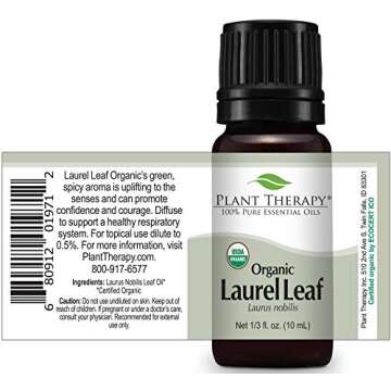 Plant Therapy Laurel Leaf Essential Oil 10 mL (1/3 oz) 100% Pure, Undiluted, Therapeutic Grade