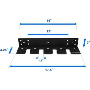 Yes4All Vertical Wall Mounted Olympic Barbell Holder - Durable Barbell Rack for Home Gym