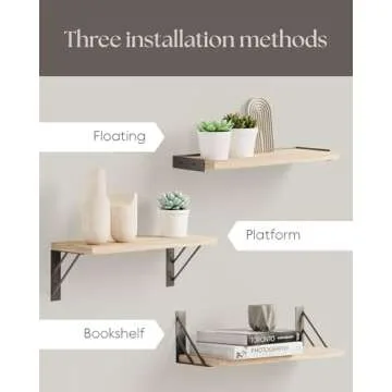 BAYKA Wall Shelves - Stylish Floating Storage Solution