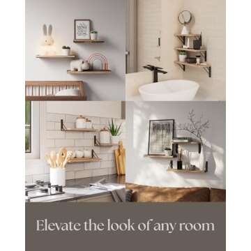 BAYKA Wall Shelves - Stylish Floating Storage Solution