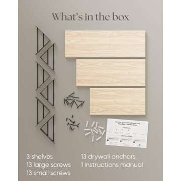 BAYKA Wall Shelves - Stylish Floating Storage Solution