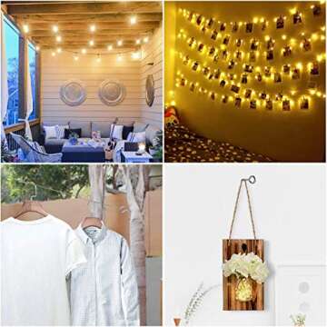 Muzata 10 Pack Heavy Duty Stainless Steel Eye Hooks