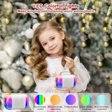 Mini Karaoke Machine for Kids with Wireless Microphones