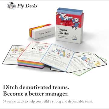Pip Decks Team Tactics Card Deck, Improve Your Leadership Strategy with 54 Cards