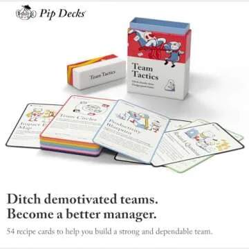 Pip Decks Team Tactics Card Deck, Improve Your Leadership Strategy with 54 Cards