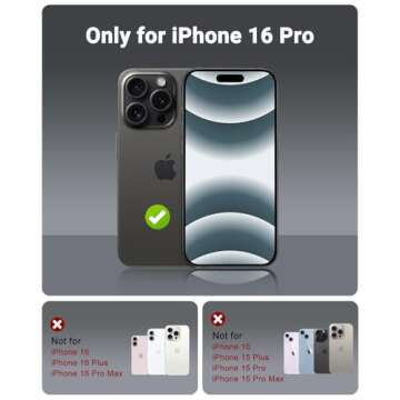 OTOFLY Compatible with iPhone 16 Pro Case, Compatible with MagSafe, Shockproof Magnetic Silicone Cas...