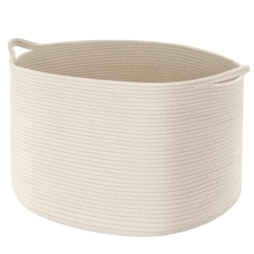Maliton Extra Large Cotton Rope Basket - Versatile Storage Solution