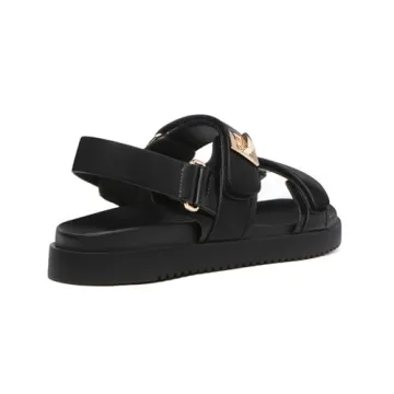 Rihero Women's Flat Sandals Comfort Adjustable Velcro Style