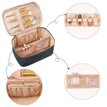 OCHEAL Portable Makeup Bag for Travel - Large Capacity
