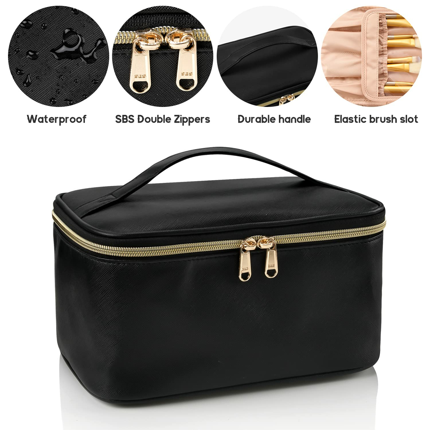 OCHEAL Portable Makeup Bag for Travel - Large Capacity