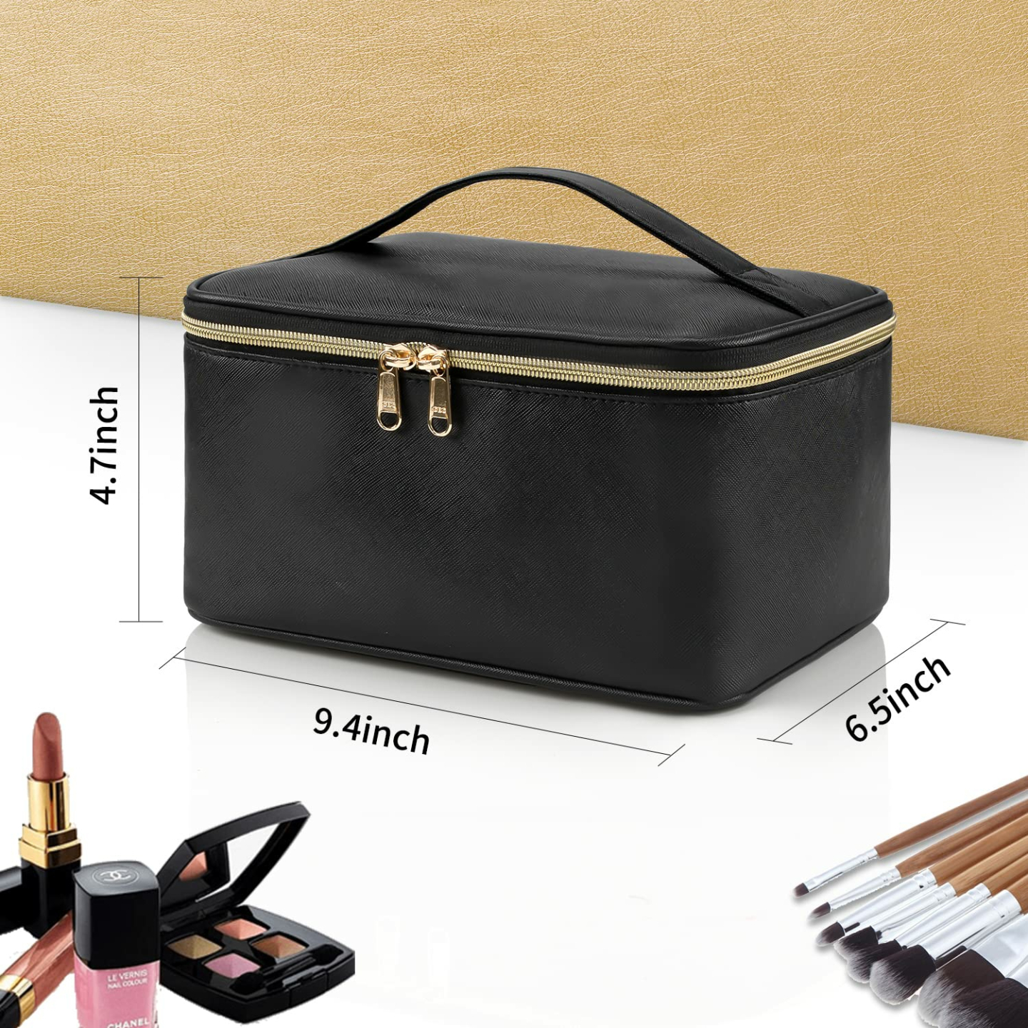 OCHEAL Portable Makeup Bag for Travel - Large Capacity