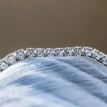 Amazon Essentials Tennis Necklace with Cubic Zirconia