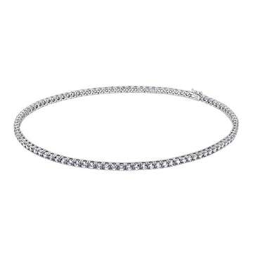Amazon Essentials Tennis Necklace with Cubic Zirconia