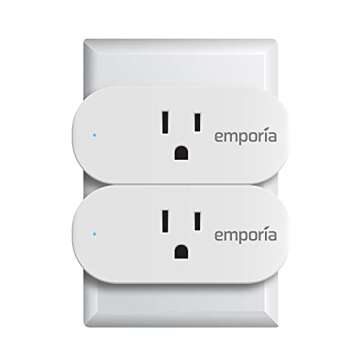EMPORIA Smart Plug with Energy Monitoring | 15A Max / 10A Continuous | WiFi Smart Outlet | Mobile Ap...