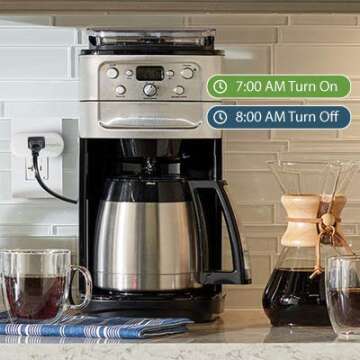 EMPORIA Smart Plug with Energy Monitoring | 15A Max / 10A Continuous | WiFi Smart Outlet | Mobile App | Alexa | Google | ETL Certified (Package of 4), EMSO1-4