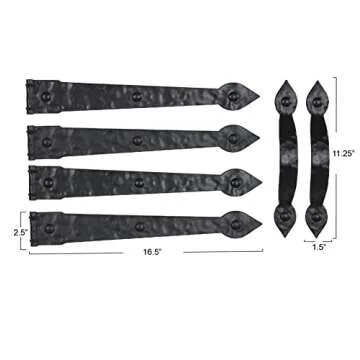 Stylish Magnetic Garage Door Handle & Hinge Set