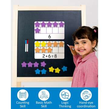 Magnetic Ten-Frame Set for Montessori Math Learning