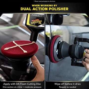 Meguiar's Ultimate Compound, 20 Oz - Remove Scratches, Swirl Marks and Oxidation While You Restore Color and Clarity for a Showroom Shine - Safe and Effective on All Glossy Paints and Clear Coats