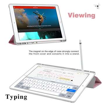 MoKo iPad Pro 12.9 Slim Lightweight Case with Pencil Holder