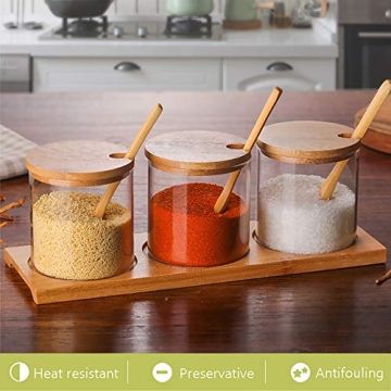 Stylish FANTESTICRYAN 3 PCS Condiment Canister Set