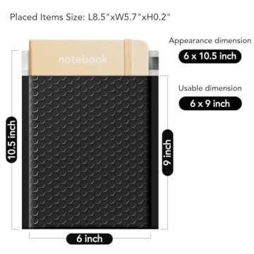 Fuxury Bubble Mailers 6x10" 100 Pack Black Padded Envelopes Usable Size 6x9" Thick Mailing Envelopes Bubble Opaque Padded Mailers Shipping Bags for Mailing Jewelry Makeup Small Business#0