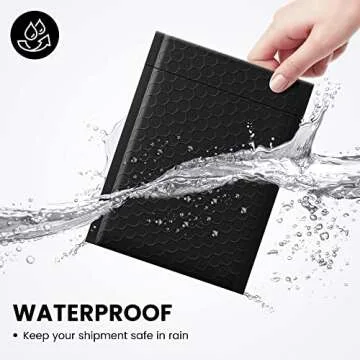 Fuxury Bubble Mailers 6x10" 100 Pack Black Padded Envelopes Usable Size 6x9" Thick Mailing Envelopes Bubble Opaque Padded Mailers Shipping Bags for Mailing Jewelry Makeup Small Business#0