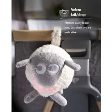 Sweet Dreamers, Rechargeable Ewan Deluxe, Gray | Baby & Toddler White Noise Sound Machine | Cry Sensor & Nightlight | 10 Soothing Sounds | Continuous or Timer Playback | Machine Washable