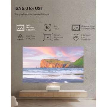 XGIMI AURA 2 2024 NEW UST Laser Projector, Dolby Vision, IMAX Enhanced, 2300 ISO Lumens, 1,000,000:1 Dynamic Contrast Ratio, 0.177:1 Throw Ratio, Intelligent Screen Adaption, 60W Harman Kardon