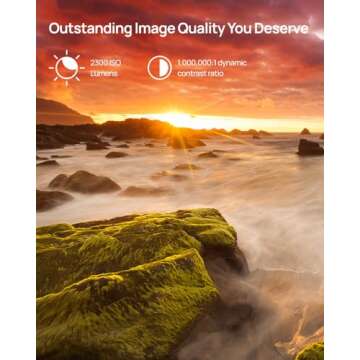 XGIMI AURA 2 2024 NEW UST Laser Projector, Dolby Vision, IMAX Enhanced, 2300 ISO Lumens, 1,000,000:1 Dynamic Contrast Ratio, 0.177:1 Throw Ratio, Intelligent Screen Adaption, 60W Harman Kardon