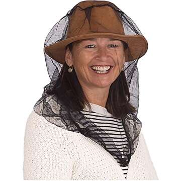 EVEN NATURALS Premium Mosquito Head Net - Ultra-Fine Bug Net for Maximum Head Protection – Lightwe...
