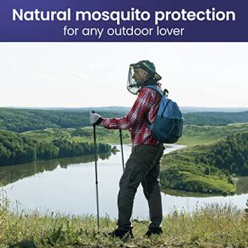 EVEN NATURALS Premium Mosquito Head Net - Ultra-Fine Bug Net for Maximum Head Protection – Lightweight, Breathable Insect Shield for Camping, Hiking and Outdoor Adventures - 25x26x39 Inches