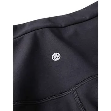 CRZ YOGA Women's Naked Feeling Tummy Control Leggings 28 Inches - Super High Waisted Yoga Pants Black Large