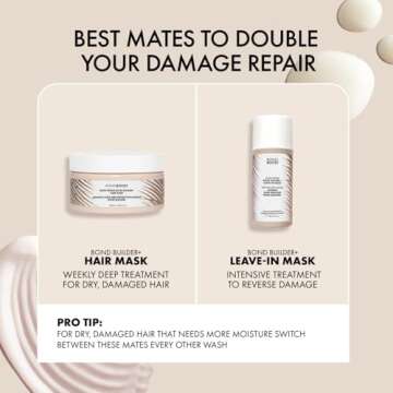 BONDIBOOST Rapid Repair Bond Builder + Hair Mask for Damaged Hair [8.45 fl oz], Deep Conditioning Treatment + Restores Strength & Shine
