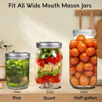 Eleganttime 9 Packing Fermentation Glass Weights with Easy Grip Grooved Handles Heavy Fermenting Lids Kit For Wide Mouth Mason Jar