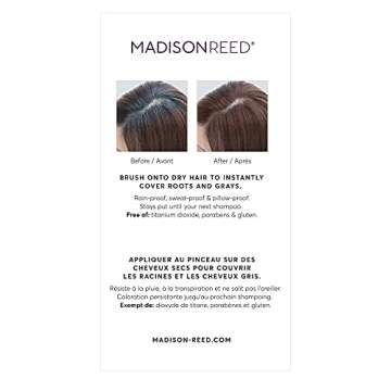 Madison Reed Root Touch Up Powder, Terra - Medium Brown, Instantly Covers Roots & Grays, Fills In Thinning Hairlines, All-Day Coverage, 0.13 Oz (60 uses)