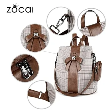 Stylish Anti-Theft Backpack Purse - ZOCAI