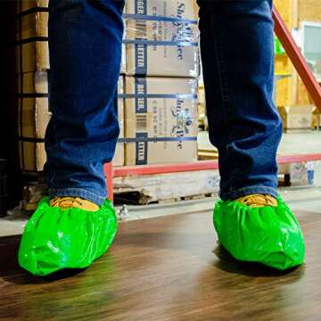 ShuBee Waterproof Shoe Covers Durable Disposable Floor Protection