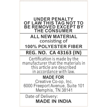 Creative Co-Op Cotton Vintage Rabbit Fringe Pillow