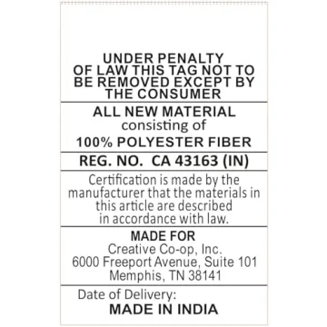 Creative Co-Op Cotton Vintage Rabbit Fringe Pillow