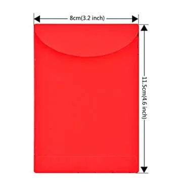 ELLZK Chinese Red Envelopes Lucky Money Envelopes 2025 Chinese New Year Snake Year Envelope Small (6 Patterns 36 Pcs) Gold Foil