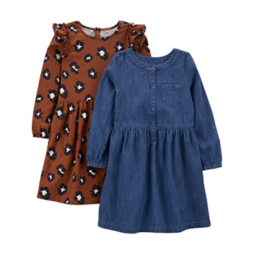 Carter's Girls Long-Sleeve Dress Set 2-Pack
