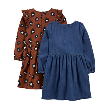 Carter's Girls Long-Sleeve Dress Set 2-Pack