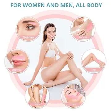 Bestidy Wax Bead, Waxing beans for Hair Removal, Women Men, Home Waxing for All Body and Brazilian Bikini Areas (Pink-500g)