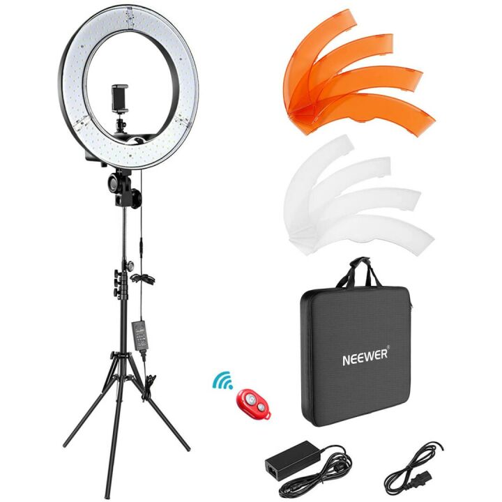 Neewer Ring Light Kit - 18 inch LED for Creators