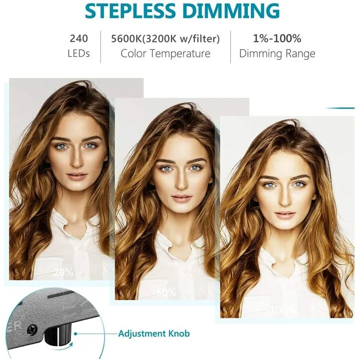 Neewer Ring Light Kit - 18 inch LED for Creators