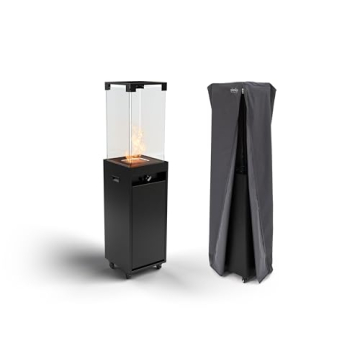 Planika Faro Patio Heater - Elegant Outdoor Propane Gas Heater with Wheels