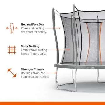 VULY Ultra Trampoline 12 FT for Kids - Safety & Fun