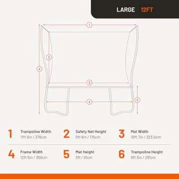 VULY Ultra Trampoline 12 FT for Kids - Safety & Fun
